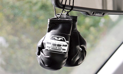 Boxing Gloves Car Mirror