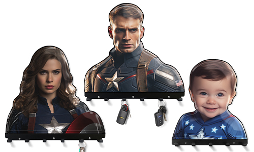 Captain America Geschenk Schlüsselbrett