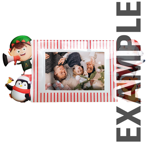 Winterlichter Fotorahmen Santas Helfer