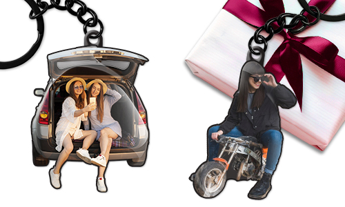 Car-themed keychain gift for your sister