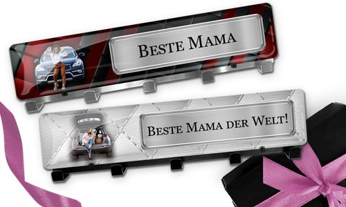 Keyhanger with your mother picture and license plate