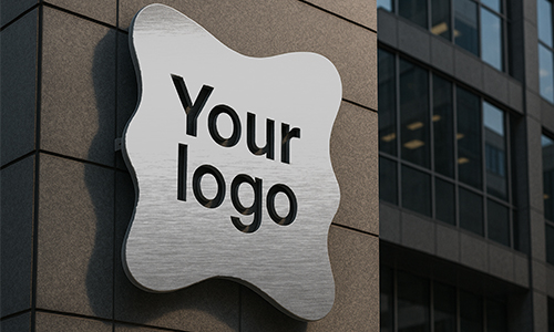 Kreatives LED-beleuchtetes Metallschild als Geschenk für Unternehmen oder Selbstständige