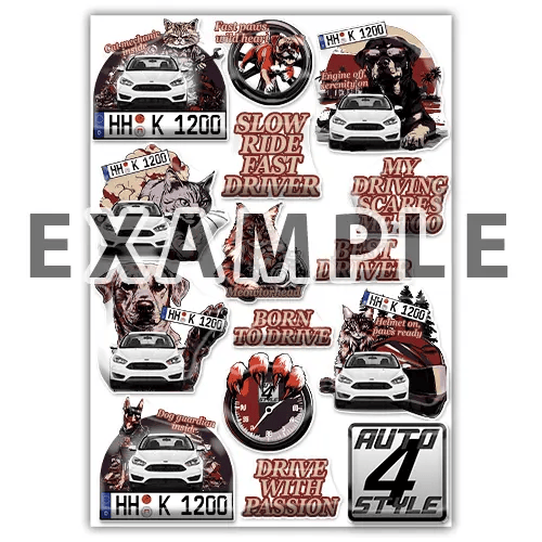 Personalisierte Sticker-Sets