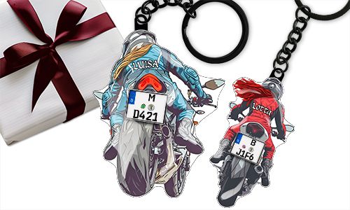 Sport motorcycle keychain – gift for your mother