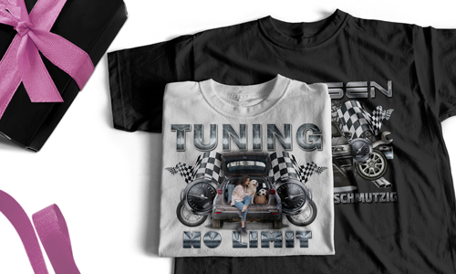 shirt tuning Schwarz 