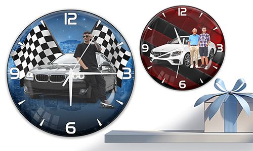 Wall clock with your son image