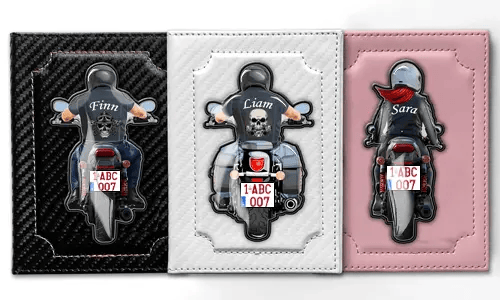 Fordonsdokumentfodral - Motorcykel - Namn