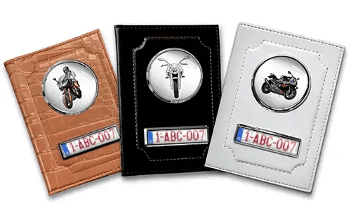 Fahrzeugscheinhülle für Motorradliebhaber