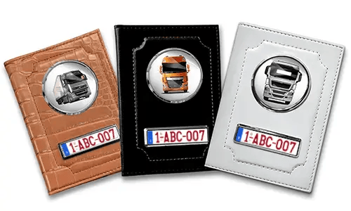 Personalized truck document holder