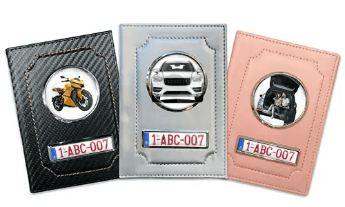 Personalized car document holder
