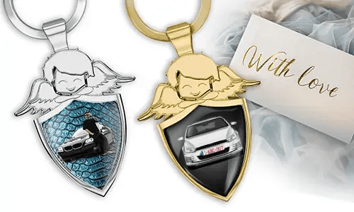 Porte-clés ange personnalisé - Cadeau pour ton copain