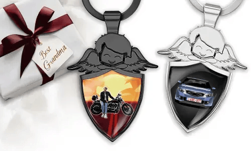 NOUS CRÉONS DES CADEAUX ORIGINAUX - COMME CE PORTE-CLÉS ANGE - POUR TOI !