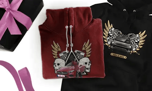 Sweat à capuche personnalisé avec motif de voiture pour toi-même