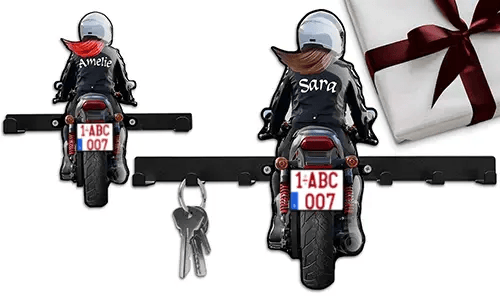 Porte-clés mural unique pour ta fille motarde merveilleuse