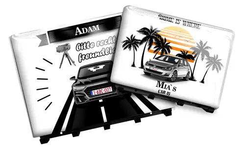 Tableau des clés avec design du nom