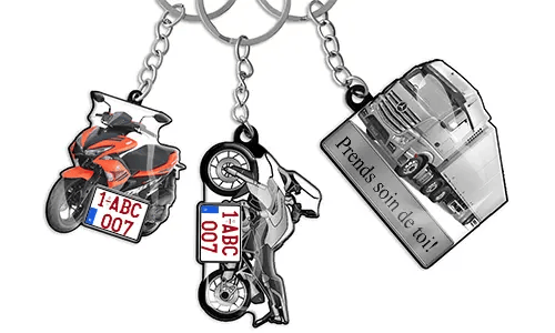 Car Keychain Text Moto