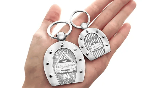 Breloczek podkowa z grawerem