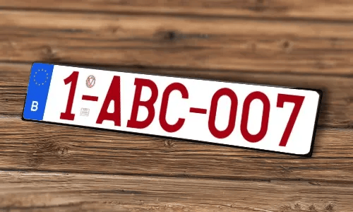Etiqueta de vehículo