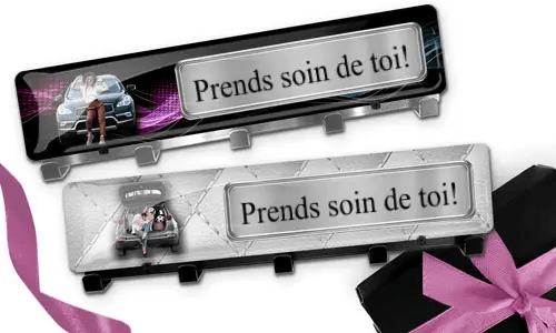 Porte-clés mural de luxe personnalisé - excellent cadeau pour votre sœur