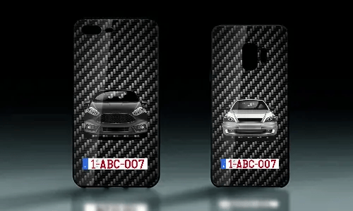 Pouzdro na mobil - Glass Carbon