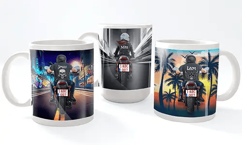 Motorbike Mug Name