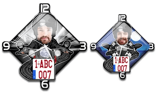 Nástěnné hodiny motocykl