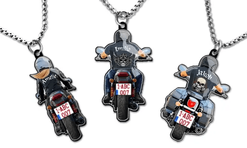 Navnesmykke Motorsykkel