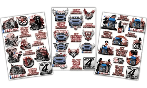 Gepersonaliseerde stickervellen