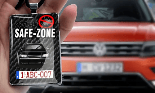 Safe – Zone Autospiegelanhänger - Leder
