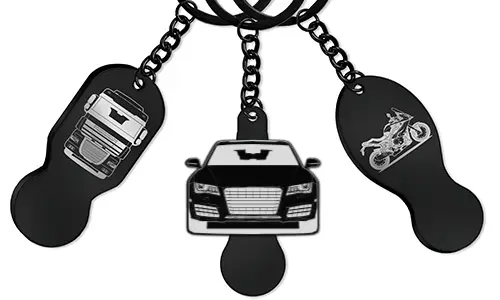 Handlebrikke med gravering