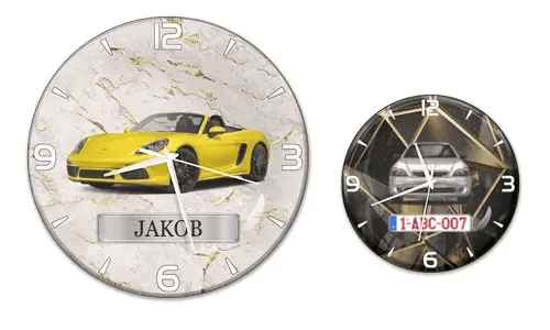 Wanduhr für Autoliebhaber