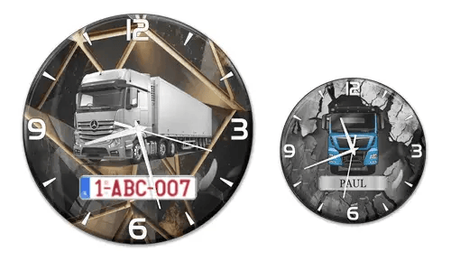 Reloj de pared para amantes de los camiones