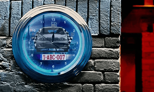Wall clock neon as a cool gift