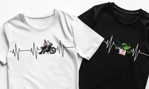 T-shirt With Motorcycle