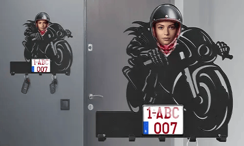 gallery-keyholder-wall-motorcycle-rider-skeleton-face-license-plate-and-text-printed-2