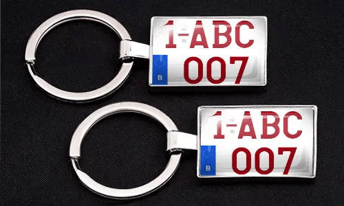 two motorcycle keychains