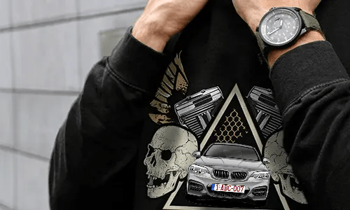 auto pullover Schwarz mit schwarzem Auto pullover auto