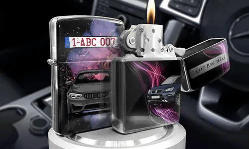 Personalized Stainless Steel Windproof Lighter