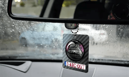 autospiegel anhänger foto Rund im Wagen  auto innenraum dekoration carbon