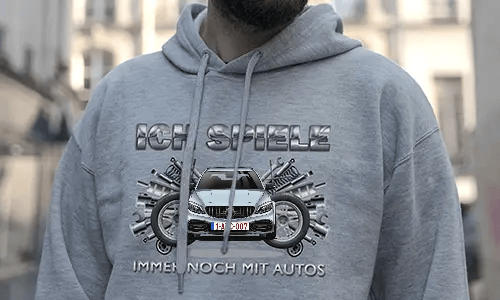 tuning pullover Grau 