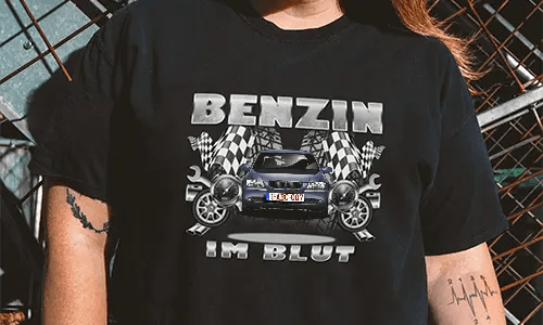 shirt tuning Schwarz 