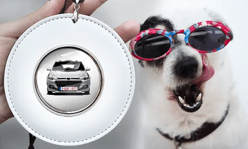 autospiegelanhänger mit foto von dem Hund rückspiegelanhänger mit foto