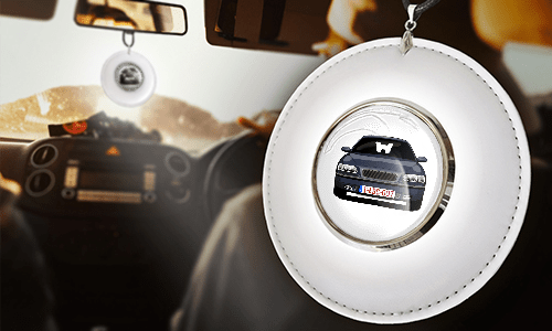 autospiegelanhänger mit foto weiß in Auto individueller Rückspiegelanhänger