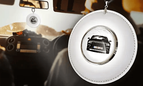 autospiegelanhänger mit foto weiß in Auto individueller Rückspiegelanhänger