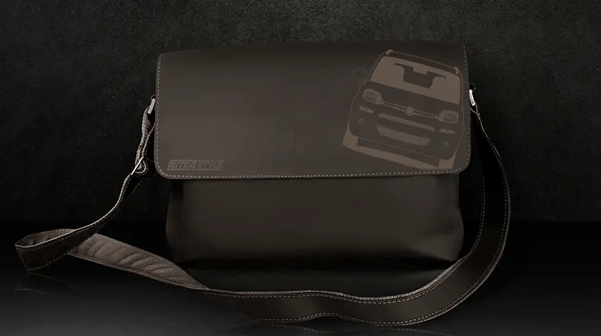 Ledertasche Schwarz