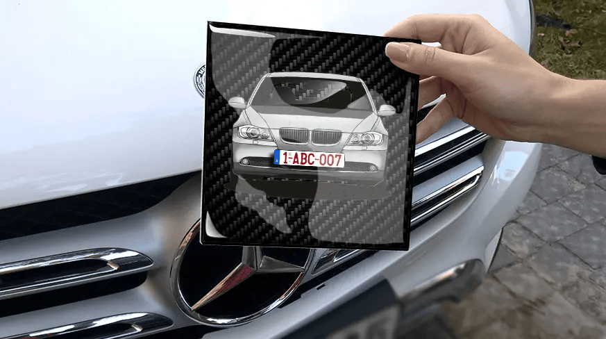 Fyrkantig magnet utan ram